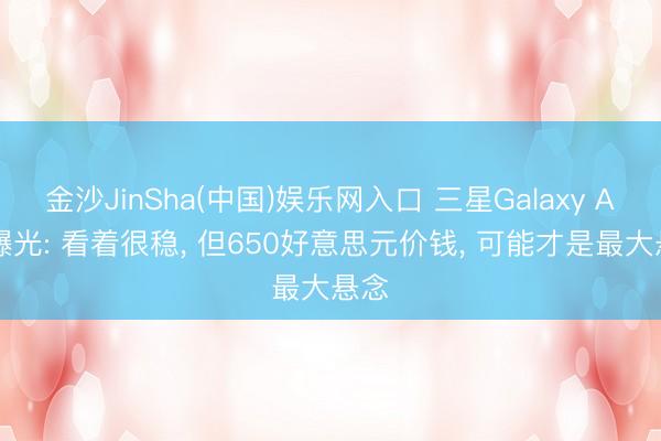 金沙JinSha(中国)娱乐网入口 三星Galaxy A58曝光: 看着很稳， 但650好意思元价钱， 可能才是最大悬念